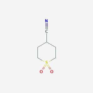 Tetrahydro-2H-thiopyran-4-carbonitrile 1,1-dioxide