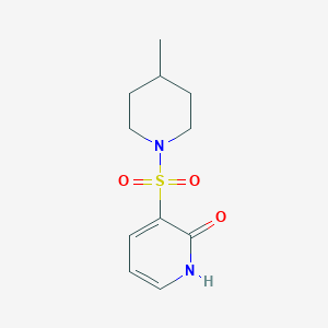 3-[(4-methylpiperidin-1-yl)sulfonyl]pyridin-2(1H)-one