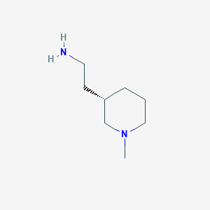 molecular formula C8H18N2 B1394923 (S)-1-Methyl-3-piperidineethanamine CAS No. 1392745-61-7