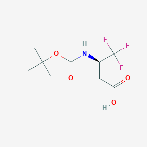 molecular formula C9H14F3NO4 B1394924 (R)-Boc-3-amino-4,4,4-trifluoro-butyric acid CAS No. 1310680-29-5