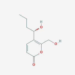 molecular formula C10H14O4 B13949246 Taiwapyrone CAS No. 60031-98-3
