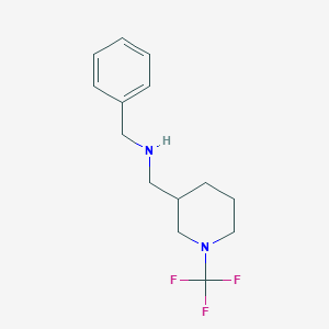 molecular formula C14H19F3N2 B13949341 N-benzyl-1-(1-(trifluoromethyl)piperidin-3-yl)methanamine 