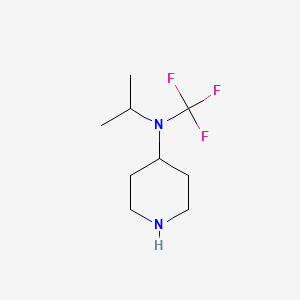 molecular formula C9H17F3N2 B13949365 N-isopropyl-N-(trifluoromethyl)piperidin-4-amine 