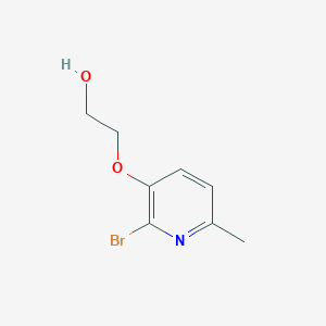 molecular formula C8H10BrNO2 B13949371 2-(2-Bromo-6-methylpyridin-3-yloxy)ethanol 