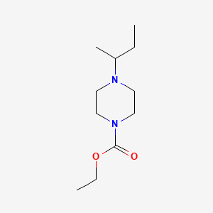 molecular formula C11H22N2O2 B13949466 1-Carbethoxy-4-sec-butylpiperazine CAS No. 63981-42-0