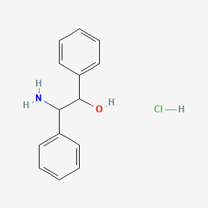 molecular formula C14H16ClNO B13949470 2-Amino-1,2-diphenylethanol hydrochloride CAS No. 5959-42-2