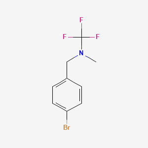 molecular formula C9H9BrF3N B13949476 N-(4-bromobenzyl)-1,1,1-trifluoro-N-methylmethanamine 