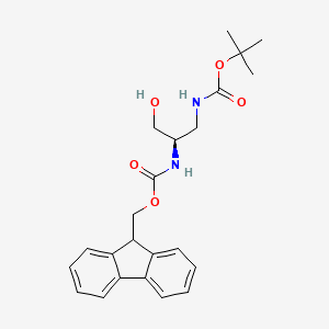 molecular formula C23H28N2O5 B1394949 Fmoc-D-Dap(Boc)-Ol CAS No. 1263047-54-6