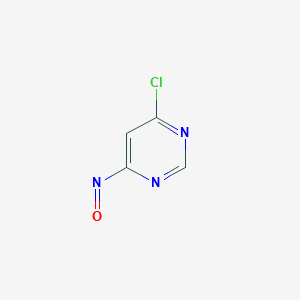 molecular formula C4H2ClN3O B139495 4-Chloro-6-nitrosopyrimidine CAS No. 126827-22-3