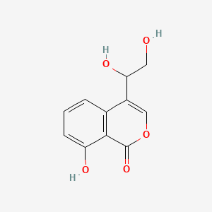 molecular formula C11H10O5 B13949650 Oospoglycol CAS No. 33547-50-1
