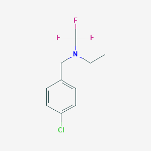 molecular formula C10H11ClF3N B13949720 N-(4-chlorobenzyl)-N-(trifluoromethyl)ethanamine 