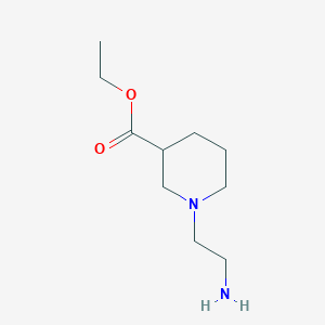 molecular formula C10H20N2O2 B1394974 Ethyl 1-(2-aminoethyl)piperidine-3-carboxylate CAS No. 1221792-32-0