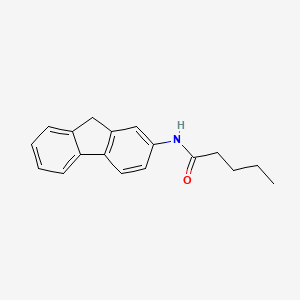 molecular formula C18H19NO B13949740 Valeramide, N-(2-fluorenyl)- CAS No. 60550-79-0