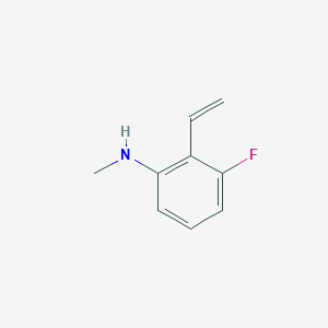 molecular formula C9H10FN B13949752 2-Ethenyl-3-fluoro-N-methylaniline CAS No. 210536-39-3