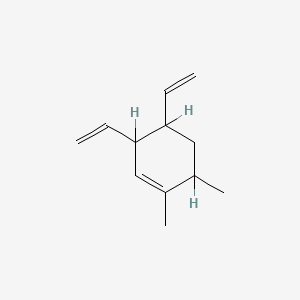 molecular formula C12H18 B13949755 1,6-Dimethyl-3,4-divinyl-1-cyclohexene CAS No. 61142-14-1
