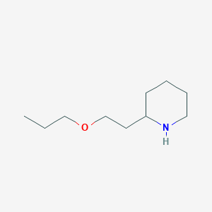 molecular formula C10H21NO B13949789 2-(2-Piperidinyl)ethyl propyl ether CAS No. 946760-63-0