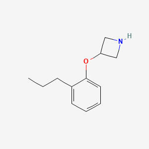 molecular formula C12H17NO B1394987 3-(2-Propylphenoxy)azetidine CAS No. 1220028-69-2