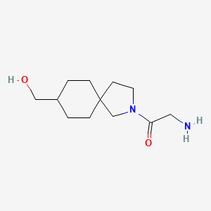 molecular formula C12H22N2O2 B13949924 2-Amino-1-(8-(hydroxymethyl)-2-azaspiro[4.5]decan-2-yl)ethanone 