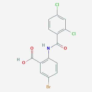 molecular formula C14H8BrCl2NO3 B13949936 3-Bromo-6-(2,4-dichloro-benzoylamino)-benzoic acid 