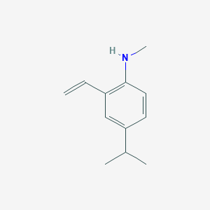 molecular formula C12H17N B13949951 2-Ethenyl-N-methyl-4-(propan-2-yl)aniline CAS No. 210536-15-5