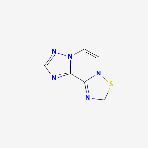 molecular formula C6H5N5S B13949982 2H-[1,2,4]Thiadiazolo[2,3-A][1,2,4]triazolo[5,1-C]pyrazine CAS No. 70507-32-3