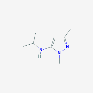 molecular formula C8H15N3 B13949990 N-isopropyl-1,3-dimethyl-1H-pyrazol-5-amine 