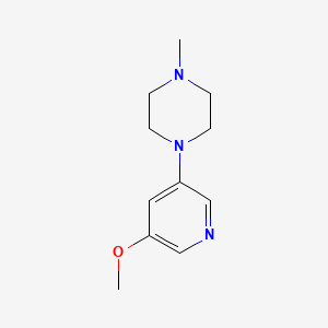 molecular formula C11H17N3O B13950075 4-Methyl-1-(5-methoxy-pyridin-3-yl)-piperazine CAS No. 223794-36-3