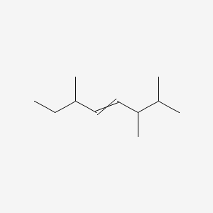 molecular formula C11H22 B13950106 4-Octene, 2,3,6-trimethyl- CAS No. 63830-65-9
