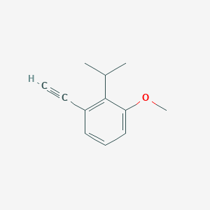 molecular formula C12H14O B13950112 1-Ethynyl-3-methoxy-2-(propan-2-yl)benzene CAS No. 92722-74-2
