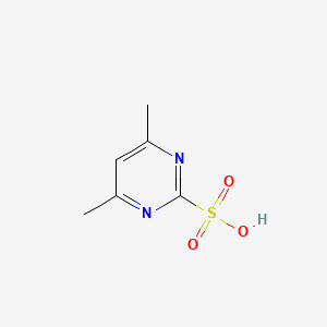 molecular formula C6H8N2O3S B13950140 4,6-Dimethylpyrimidine-2-sulfonic acid 