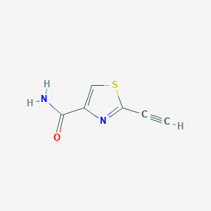 molecular formula C6H4N2OS B13950179 2-Ethynylthiazole-4-carboxamide 