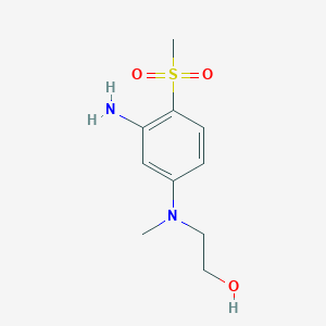 2-[3-Amino(methyl)-4-(methylsulfonyl)anilino]-1-ethanol