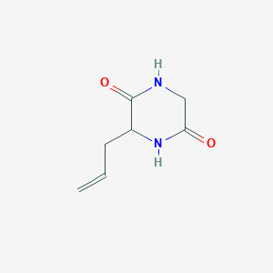 molecular formula C7H10N2O2 B13950225 3-(Prop-2-en-1-yl)piperazine-2,5-dione CAS No. 61892-78-2