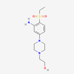 2-{4-[3-Amino-4-(ethylsulfonyl)phenyl]-1-piperazinyl}-1-ethanol