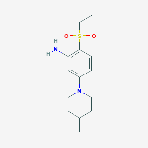 2-(Ethylsulfonyl)-5-(4-methyl-1-piperidinyl)-aniline