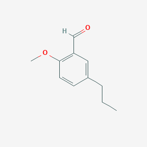 molecular formula C11H14O2 B1395038 2-Methoxy-5-propylbenzaldehyde CAS No. 145742-54-7