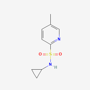 molecular formula C9H12N2O2S B13950422 N-cyclopropyl-5-methylpyridine-2-sulfonamide 