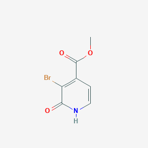 molecular formula C7H6BrNO3 B13950457 Methyl 2-hydroxy-3-bromo-isonicotinate 
