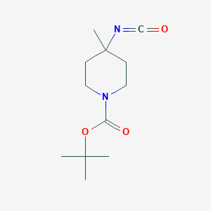molecular formula C12H20N2O3 B13950519 Tert-butyl 4-isocyanato-4-methylpiperidine-1-carboxylate 