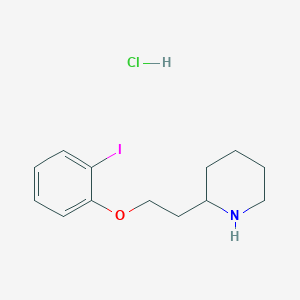 2-[2-(2-Iodophenoxy)ethyl]piperidine hydrochloride
