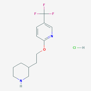 2-[2-(3-Piperidinyl)ethoxy]-5-(trifluoromethyl)-pyridine hydrochloride
