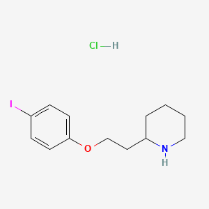 molecular formula C13H19ClINO B1395055 2-[2-(4-Iodophenoxy)ethyl]piperidine hydrochloride CAS No. 1220020-05-2