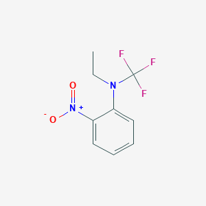 molecular formula C9H9F3N2O2 B13950582 N-ethyl-2-nitro-N-(trifluoromethyl)aniline 