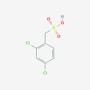 molecular formula C7H6Cl2O3S B13950584 (2,4-Dichlorophenyl)methanesulfonic acid 