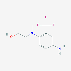 2-[4-Amino(methyl)-2-(trifluoromethyl)anilino]-1-ethanol
