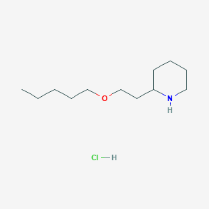 2-[2-(Pentyloxy)ethyl]piperidine hydrochloride