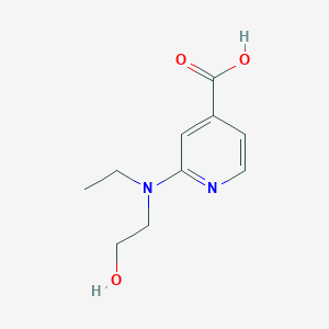2-[Ethyl(2-hydroxyethyl)amino]isonicotinic acid
