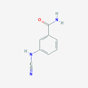 molecular formula C8H7N3O B13950723 3-(Cyanoamino)benzamide CAS No. 74615-43-3