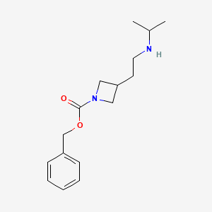 molecular formula C16H24N2O2 B13950775 Benzyl 3-(2-(isopropylamino)ethyl)azetidine-1-carboxylate 