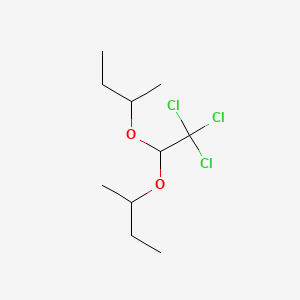 molecular formula C10H19Cl3O2 B13950795 2-(1-Sec-butoxy-2,2,2-trichloroethoxy)butane CAS No. 54890-04-9